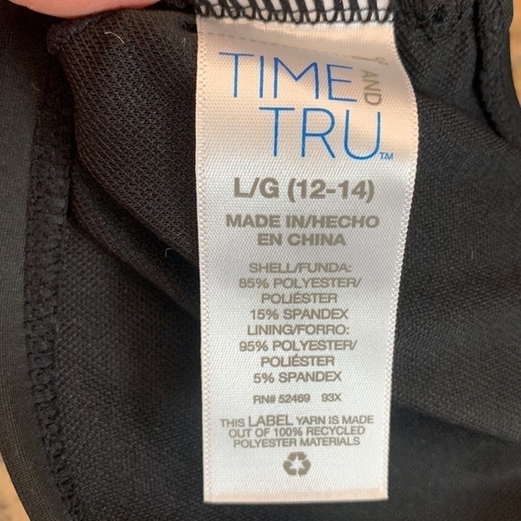 Time & Tru Black Bikini Top Separate Size‎ L (12/14) - Picture 6 of 6